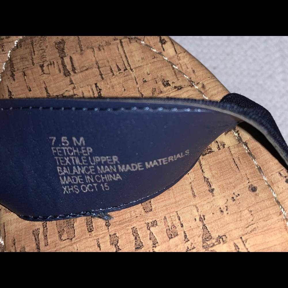 NWT, Esprit Blue Sandals, Size 7.5 - Picture 5 of 7